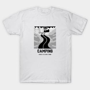 Camping Since Retro Vintage Tent Funny T-Shirt